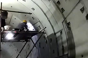白城地铁堵漏现场视频